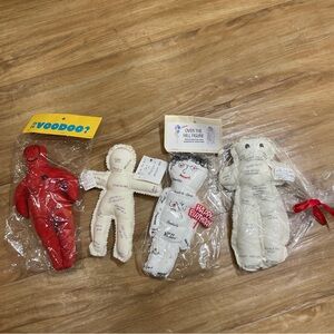 Four Vintage Over the Hill Body Symptoms Voo Doo (pin) Dolls New Without Tags